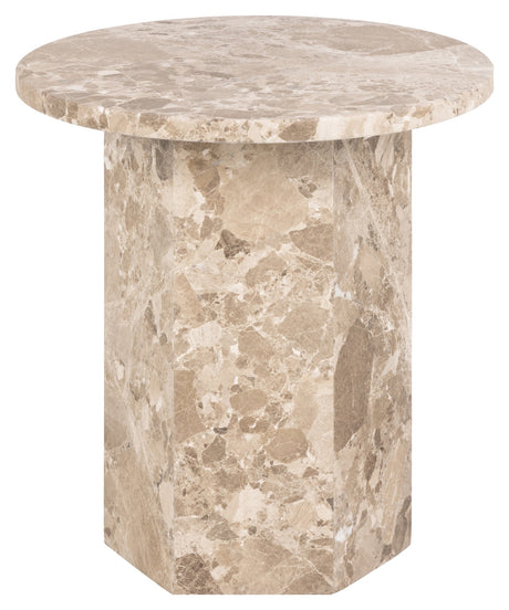 Naxos, side table Ø50 - Latte brown