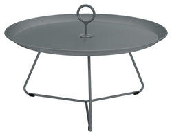 EYELET Tray table, Ø70, Dark gray