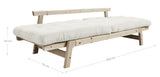 Step Sofa bed, 200, Pine/Off-white