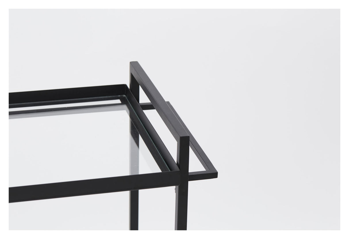 Bauhaus Roller table, Black lacquered steel