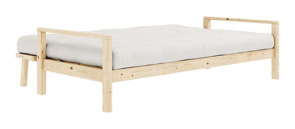 Knob Sofa bed, Lacquered pine, Off white