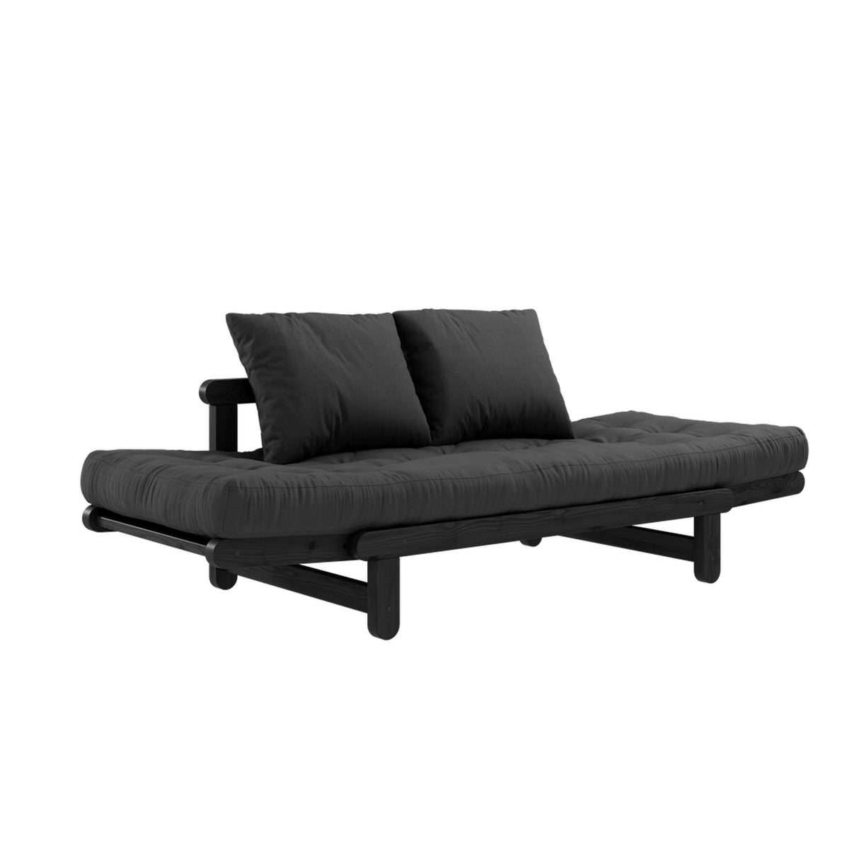 Beat, sofa bed, dark gray/black