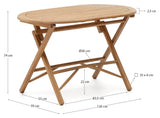 Dandara, folding table Ø120 - oak