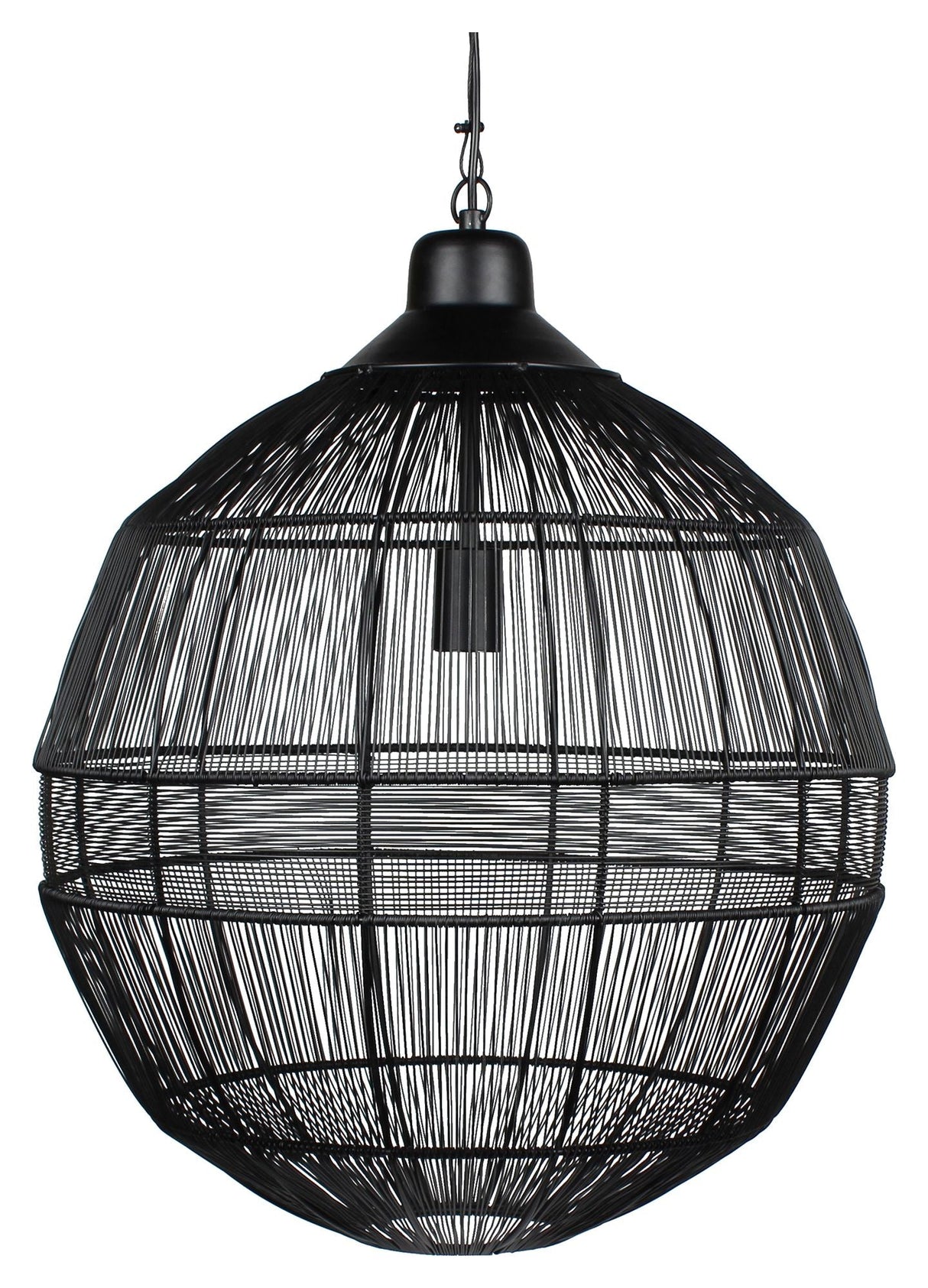 Enes Ceiling lamp, Ø50, Black metal