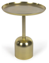 Adaluz Side table, Ø37, Gold colored metal