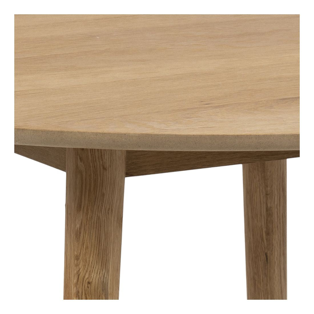 Julius Dining Table Ø120, Oak veneer