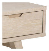 A-Line Table, Solid and oak veneer, White pigmented oil