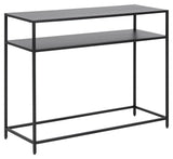 Newcastle Console Table, Black Metal