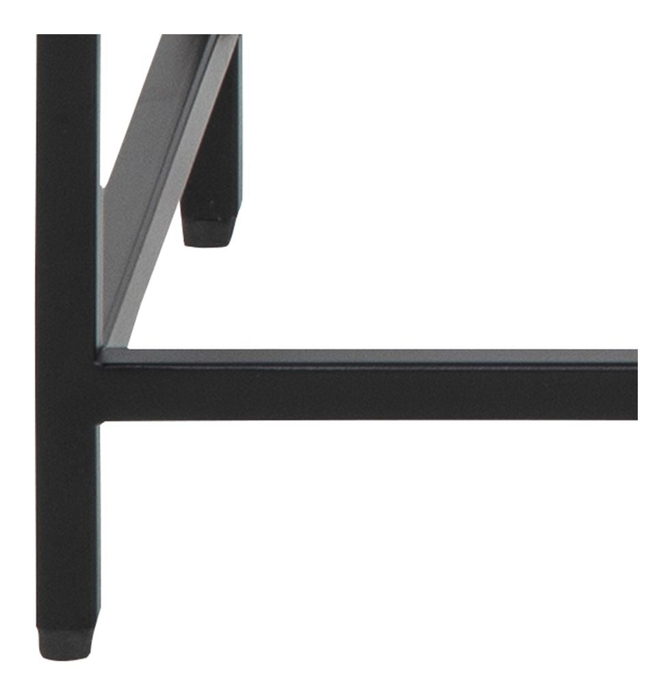 Newcastle Console Table, Black Metal