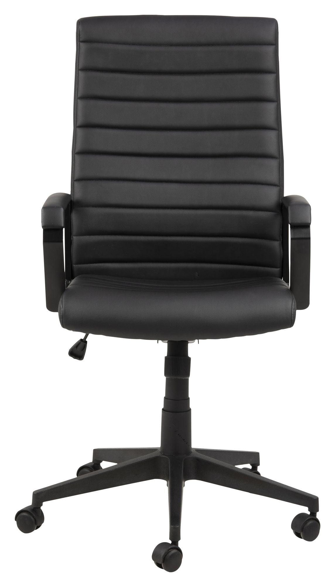 Charles Office Chair, Black Leather Look