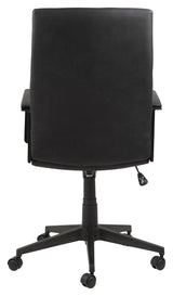 Charles Office Chair, Black Leather Look