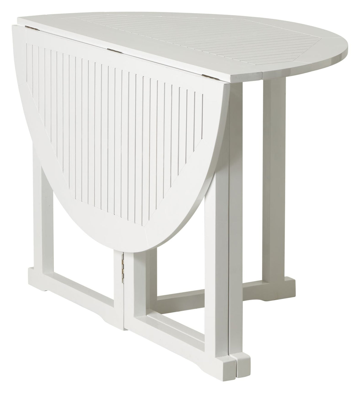 Butterfly Garden table, White PU, Ø110