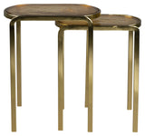 Dutchbone Bandhu Tables - Brass/Glass