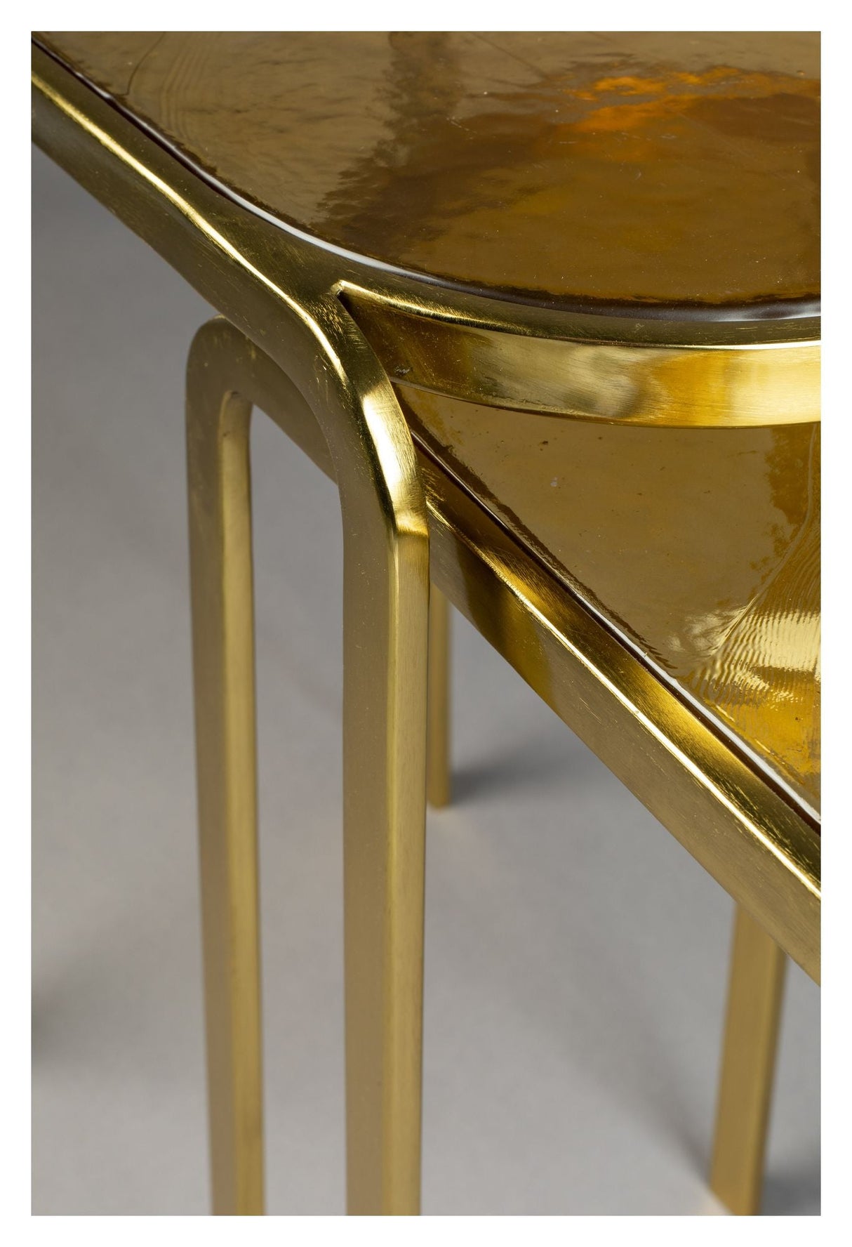 Dutchbone Bandhu Tables - Brass/Glass