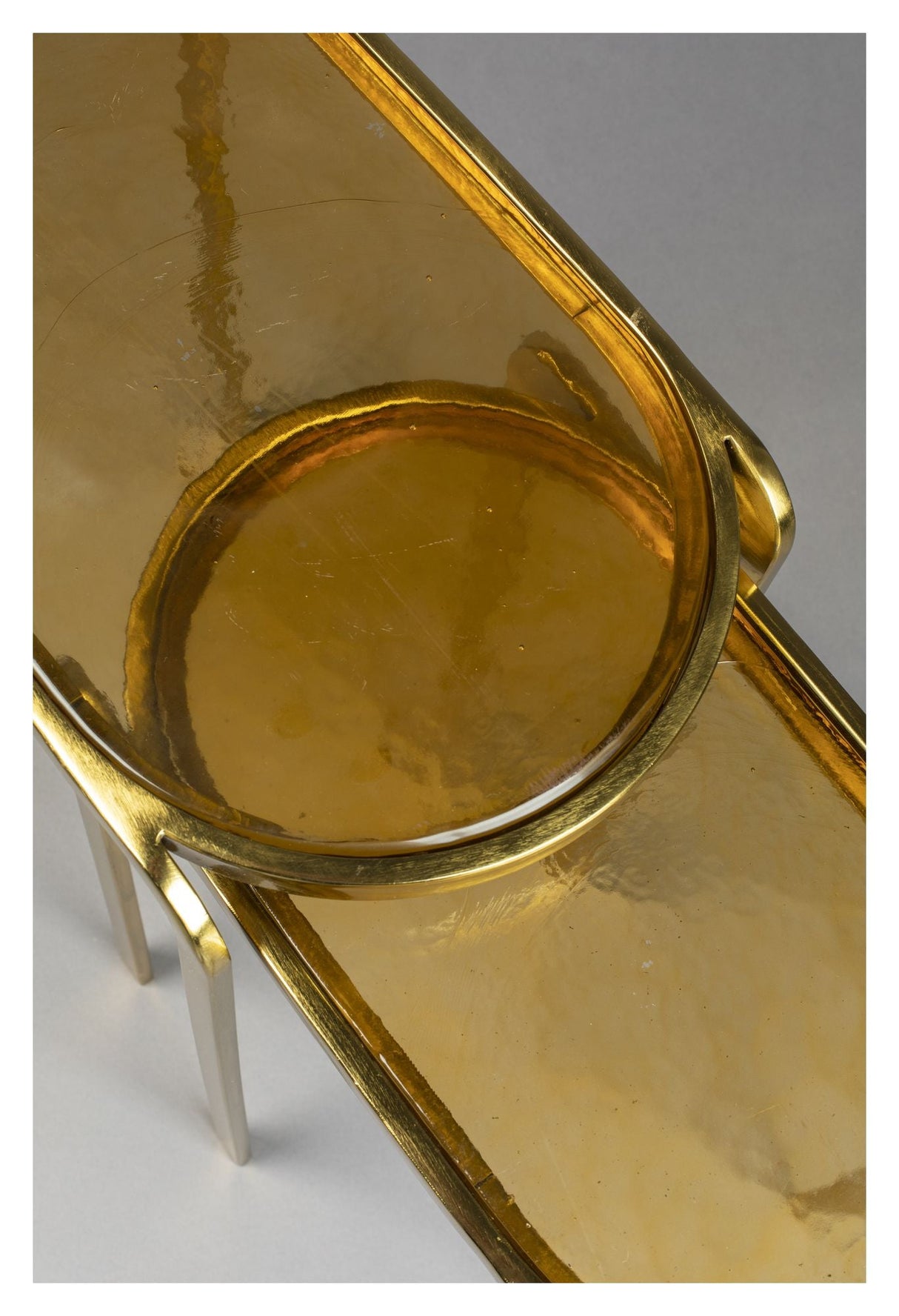 Dutchbone Bandhu Tables - Brass/Glass