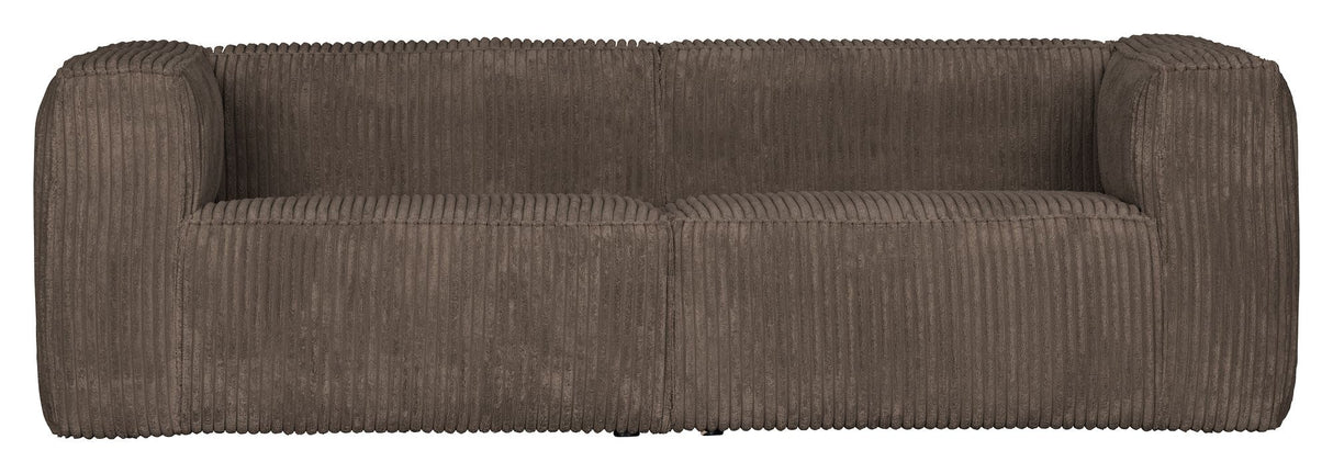 Woood Bean 3.5-pers. Sofa in wide velvet, Mud