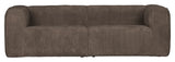 Woood Bean 3.5-pers. Sofa in wide velvet, Mud