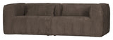 Woood Bean 3.5-pers. Sofa in wide velvet, Mud