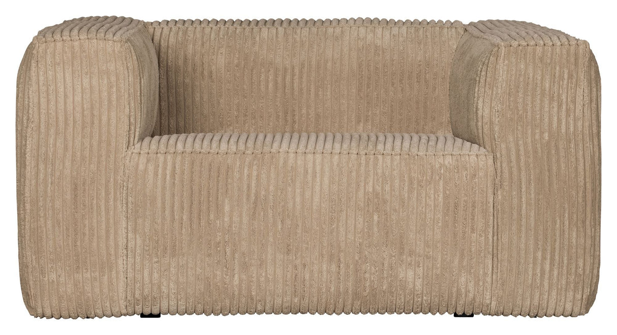 Woood Bean Armchair, Travertin Velvet