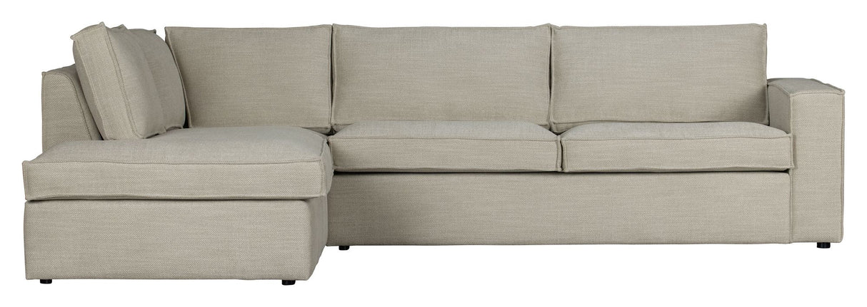 Woood Freddie Sofa with left-facing Chaise longue - Natural