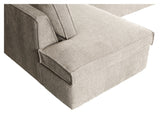 Woood Freddie Sofa with left-facing Chaise longue - Natural