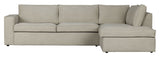 Woood Freddie Sofa with right-facing Chaise longue - Naturel