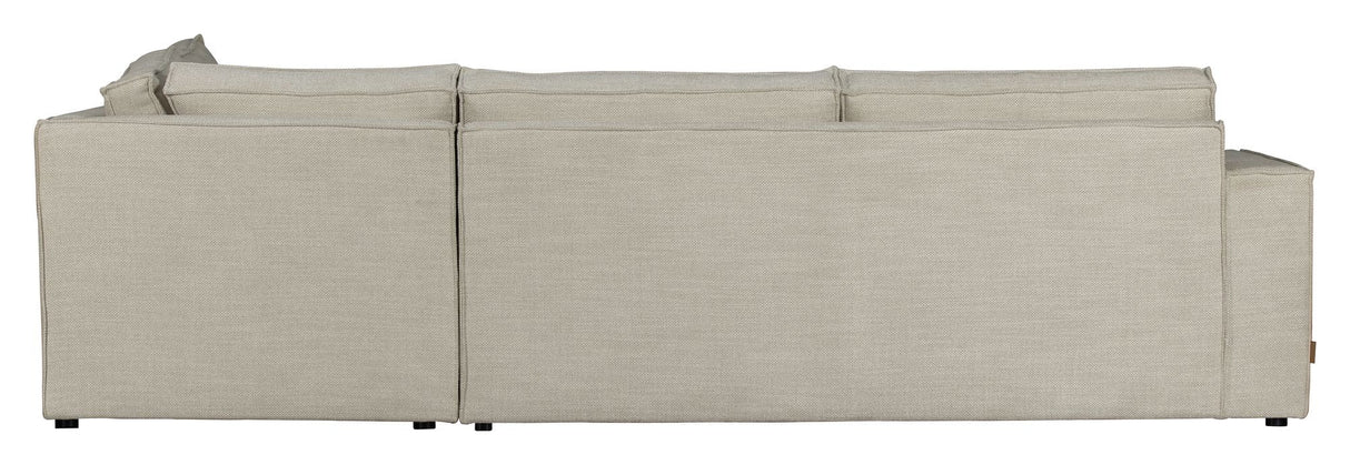 Woood Freddie Sofa with right-facing Chaise longue - Naturel