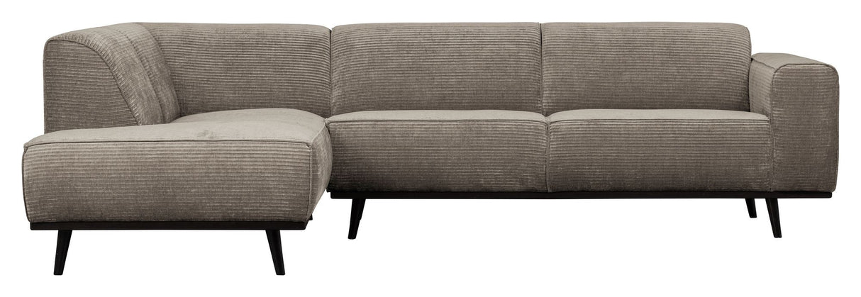 Statement Sofa with left-facing Chaise longue - Clay