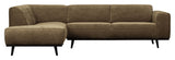 Statement Sofa with left-facing Chaise longue, Rock