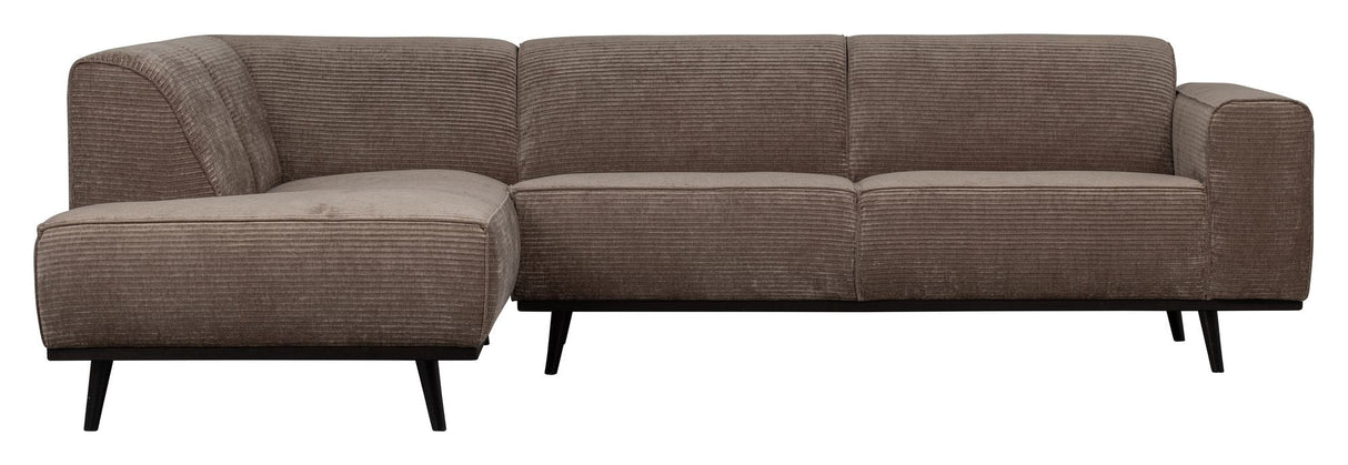 Statement Sofa with left-facing Chaise longue, Taupe