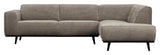 Statement Sofa w. right-facing Chaise longue, Clay