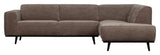 Statement Sofa with right-facing Chaise longue, Taupe