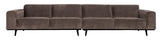 Statement XL 4-pers. Modular sofa, Taupe