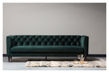 Woood Nisa 3-pers. Sofa - Dark Green Velvet