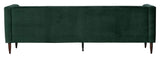 Woood Nisa 3-pers. Sofa - Dark Green Velvet