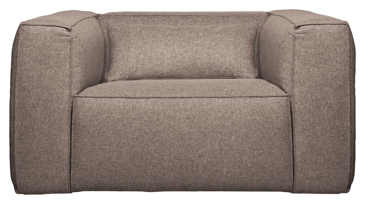 Woood Bean Armchair w. pillow, Taupe