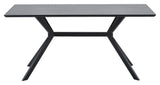 Woood Bruno Dining Table - Black, 160x90