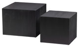 Woood Sanne Side Tables - Black MDF