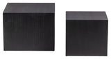 Woood Sanne Side Tables - Black MDF