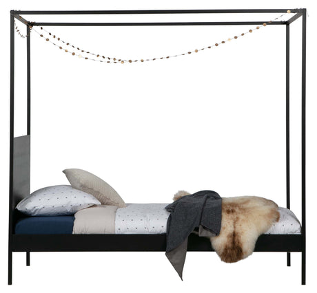 Woood Dani Bed frame - Black Metal, 200x90