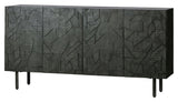 Counter Sideboard with carvings, Black Mango Wood, B160