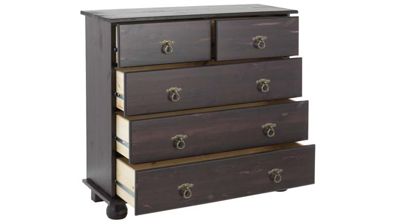 Farley Chest, Dark lacquered pine