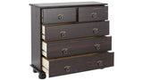 Farley Chest, Dark lacquered pine