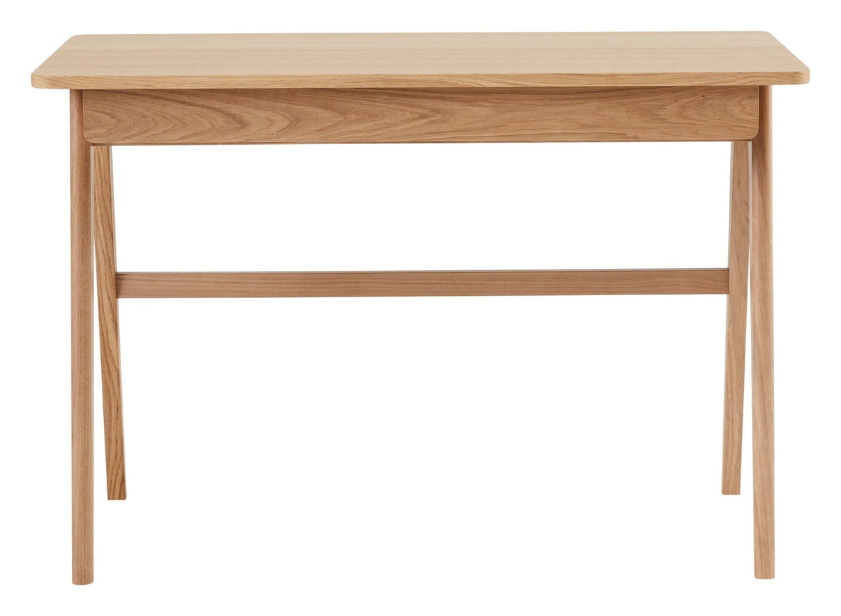 Findahl Home Desk Desk, White Pigmented Oak