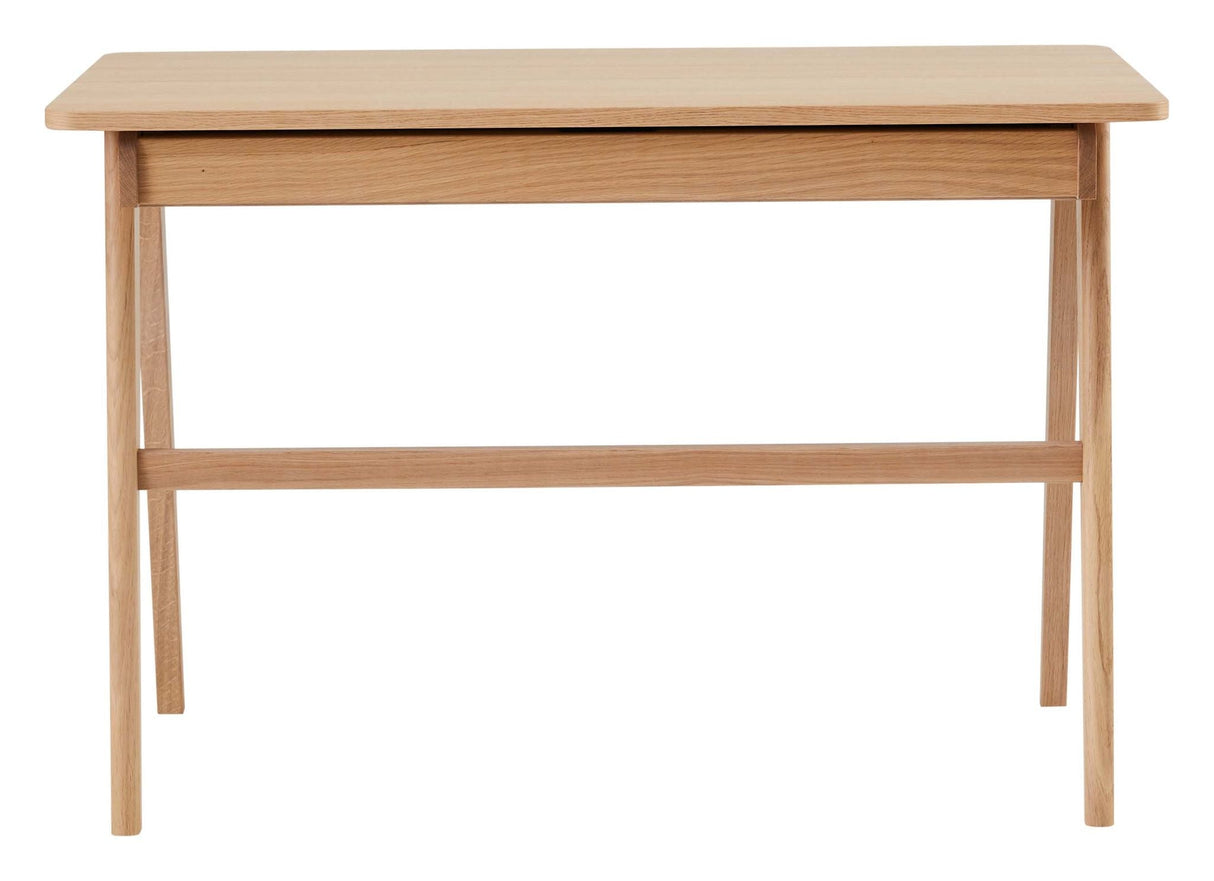 Findahl Home Desk Desk, White Pigmented Oak