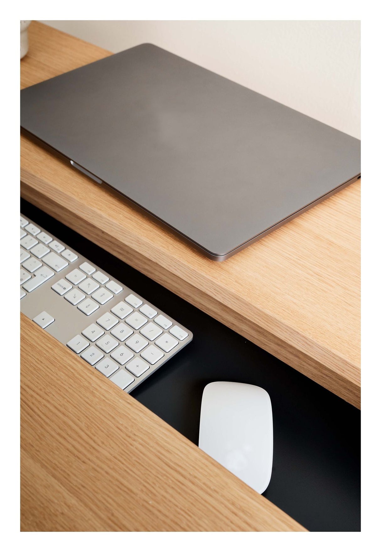 Findahl Home Desk Desk, White Pigmented Oak