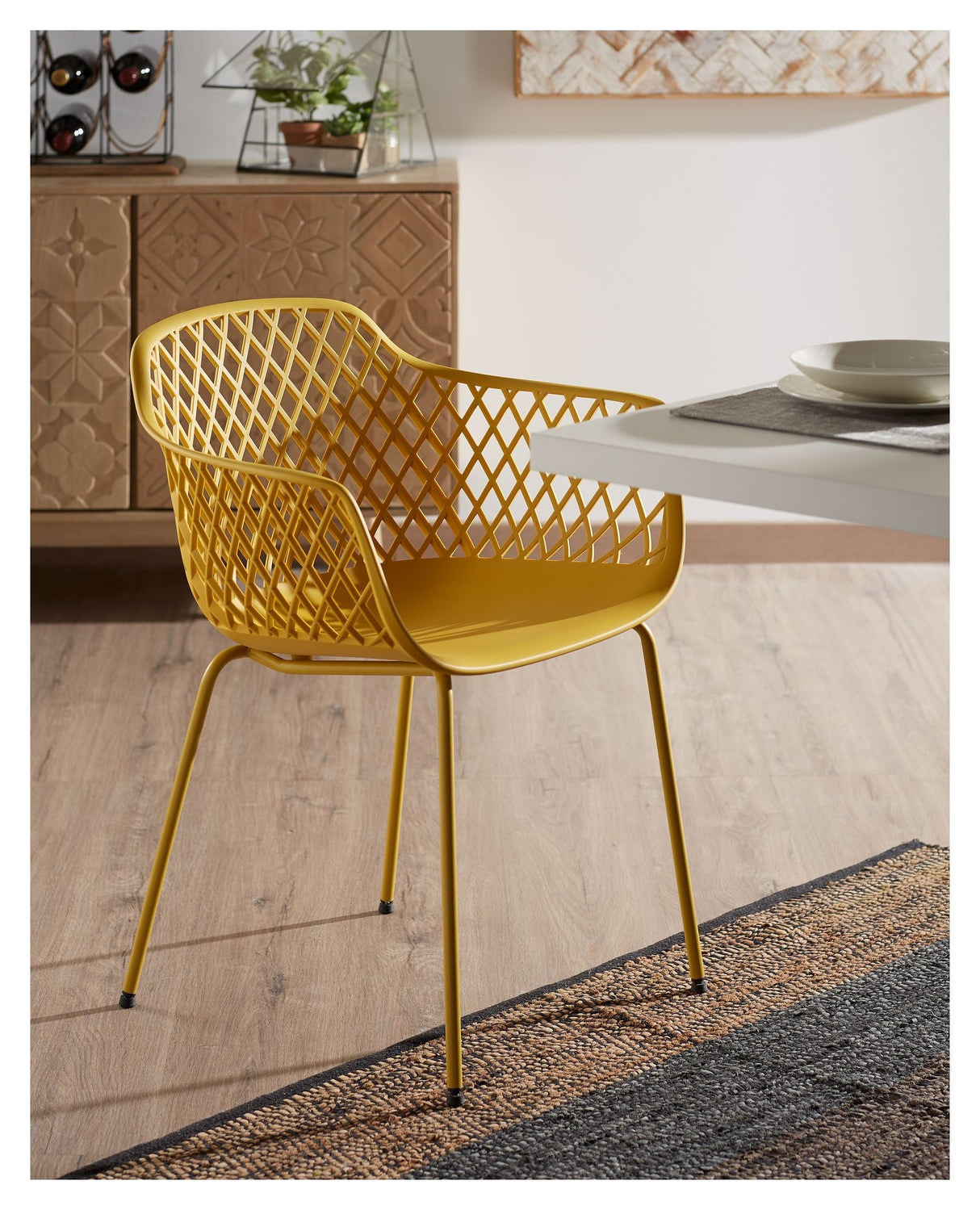 Quinn Dining Chair, Mustard