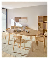 Oqui Dining table with extension, 90x140(200), oak veneer