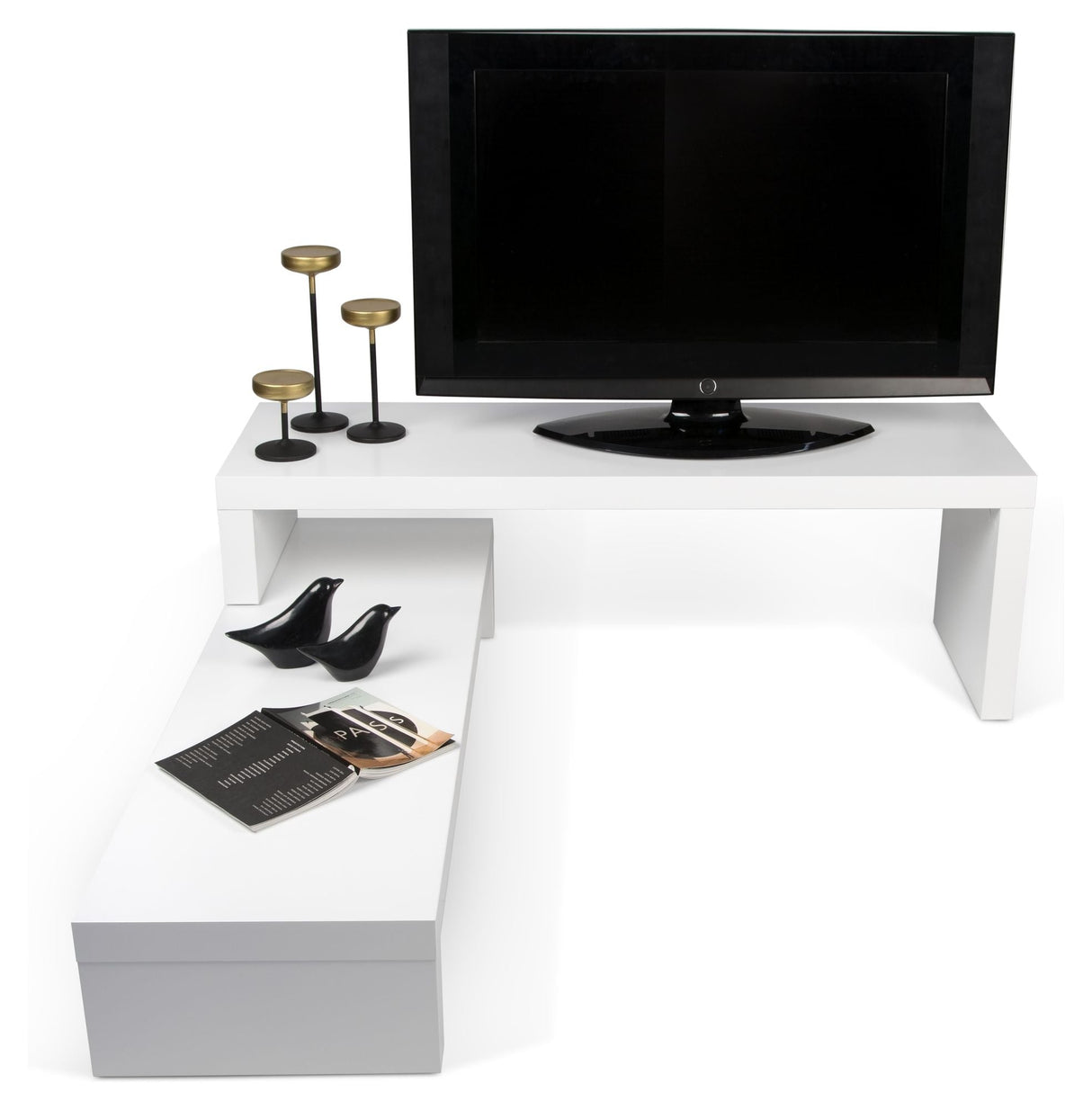 Cliff TV Table - Matt white