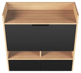 Lime Desk - Oak/Black